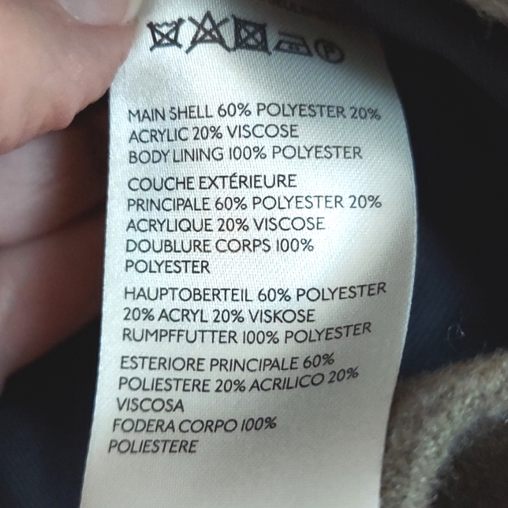 Anthropologie Jacket, Size 10, Tan, Soft Tweedy Knit Blazer, Lined, Like NEW! - Picture 8 of 16